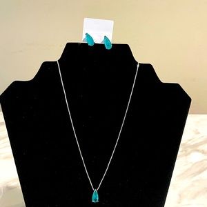 Green and sliver set